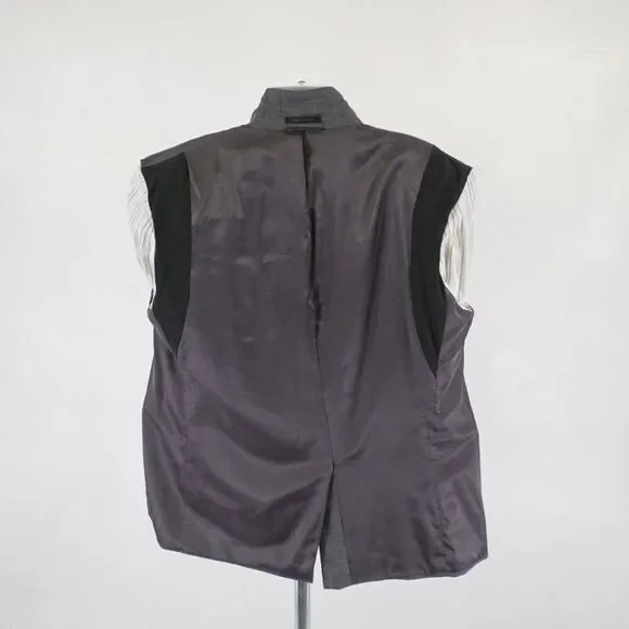 Lauren Ralph‎ Lauren Wool Gray Sharskin 46R Blazer 2 Button Tagged 48R